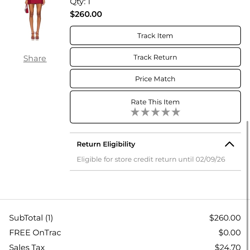 Revolve Amanda Uprichard Bethany Skort Romper #2 Best Seller!! - Picture 4 of 5